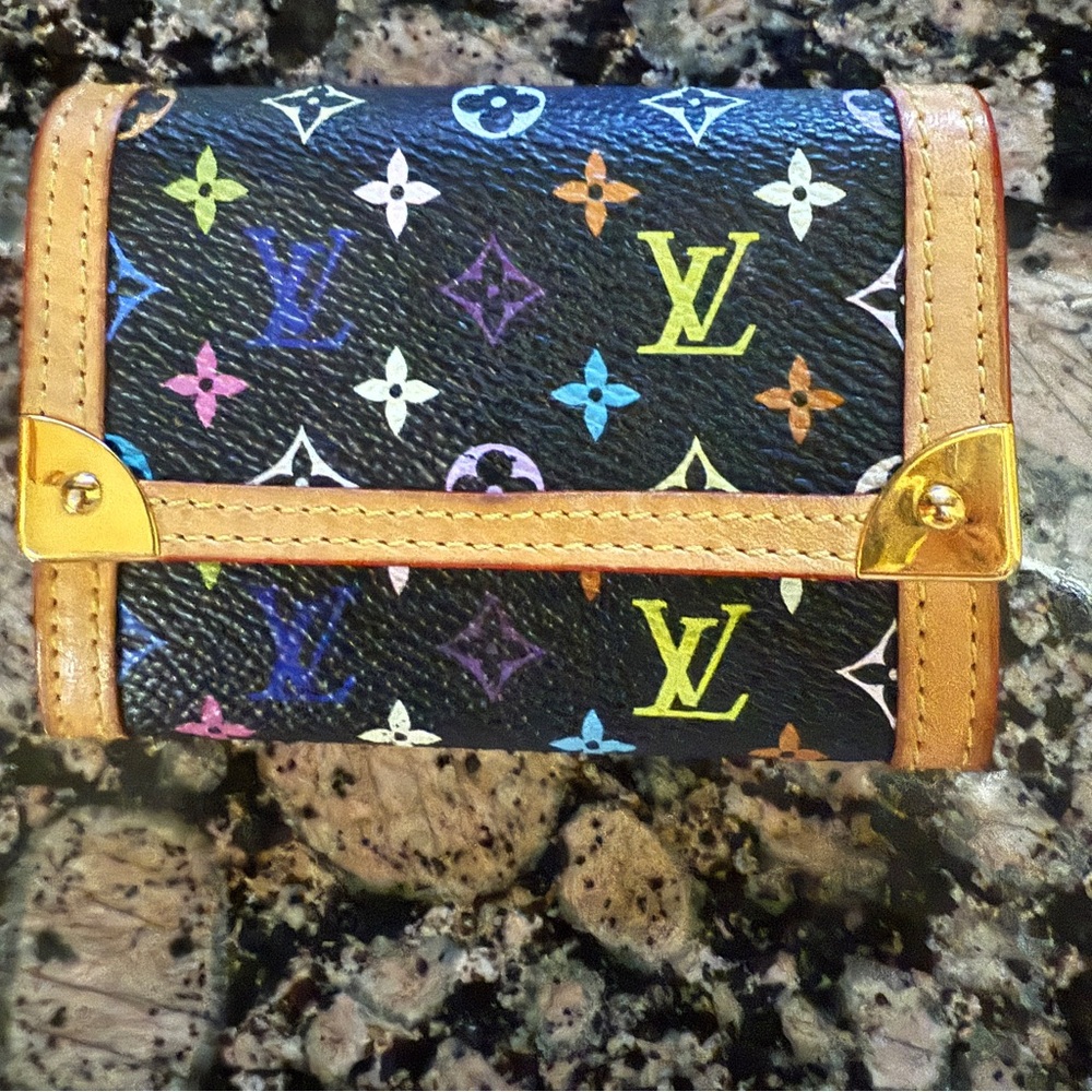 Louis Vuitton Takashi Murakami Coin Purse Card Holder